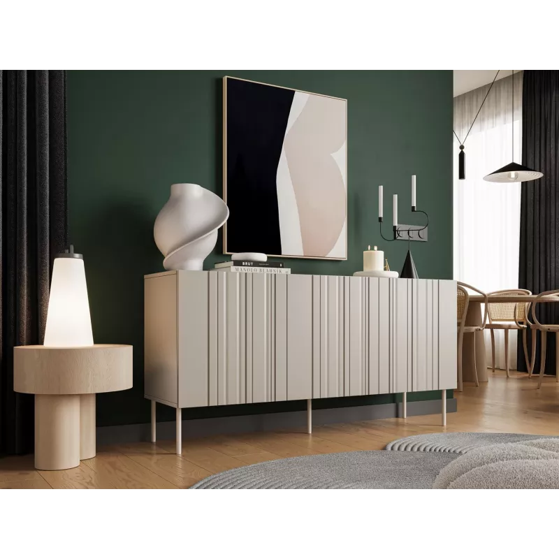 Komoda Cama Meble ISLA 1505x400x750 mm, kašmyro matinis, medžio drožlių plokštė