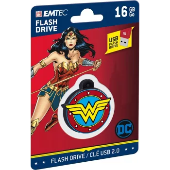 USB atmintinė EMTEC Wonder Woman Collector 16 GB USB Type-A 2.0 Daugiaspalvė