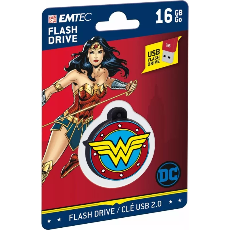 USB atmintinė EMTEC Wonder Woman Collector 16 GB USB Type-A 2.0 Daugiaspalvė