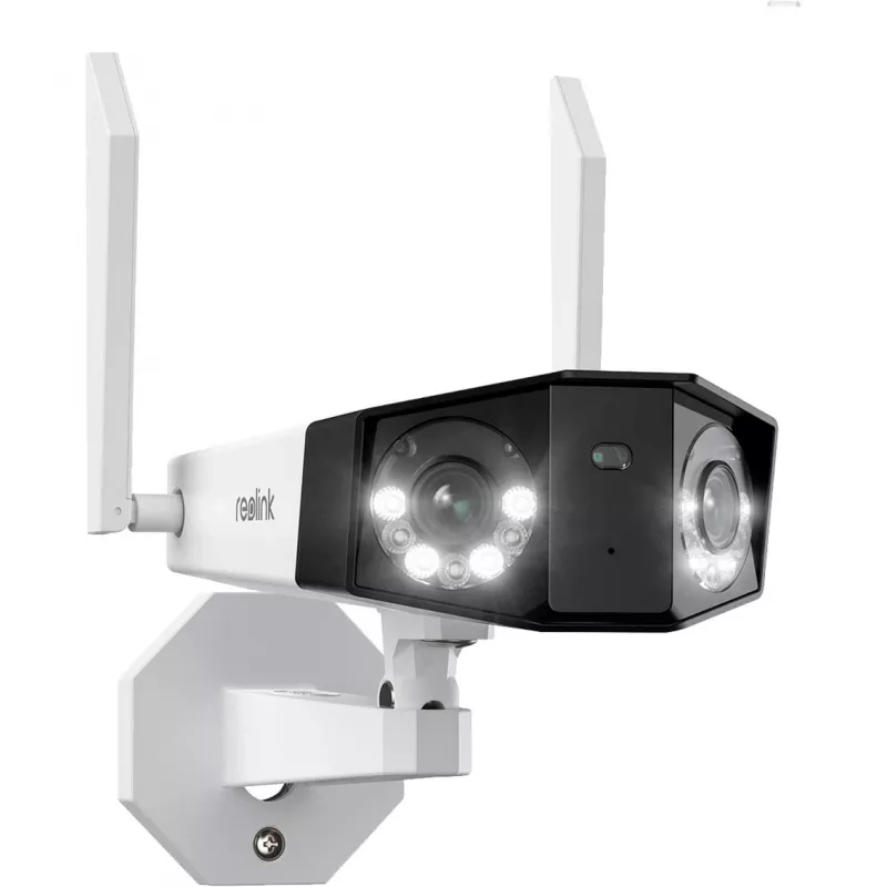 Reolink Duo Series W730 - 4K lauko Wi-Fi kamera, dvigubas objektyvas, 180° panoraminis vaizdas, asmens/transporto priemonės/gyvūno aptikimas