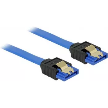 SATA kabelis DeLOCK 84980 0,7 m SATA 7 kontaktų juodas mėlynas