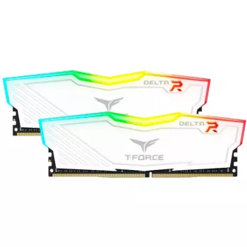 16 GB DDR4-3200 (2x 8 GB) Dual-Kit, Atminties rinkinys Baltas, TF4D416G3200HC16FDC01, Delta RGB, INTEL XMP