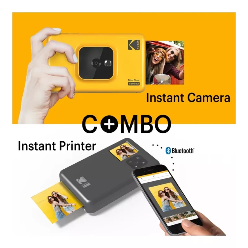 Kodak Mini Shot Combo 2 geltona 53,4 x 86,5 mm CMOS