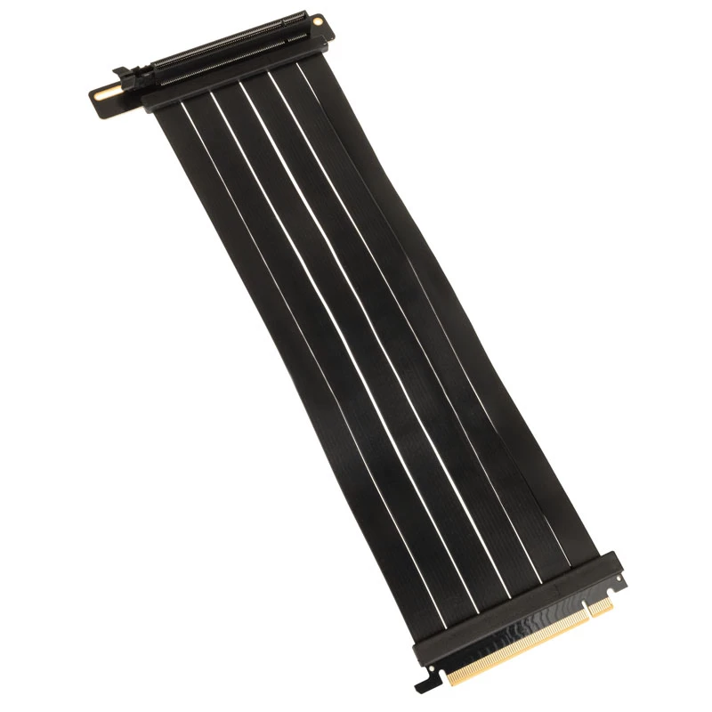 Kolink PCI Express 5.0 x16 į x16 lankstusis kabelis, 90 laipsnių, juodas – 30 cm