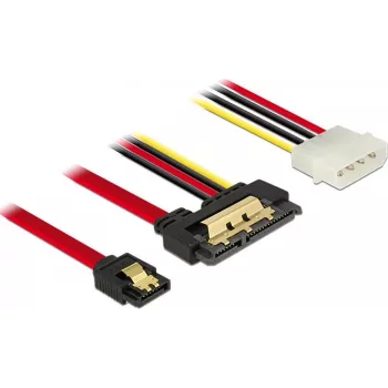 SATA kabelis DeLOCK 85230 0,3 m SATA 7 kontaktų + Molex 4 kontaktų
