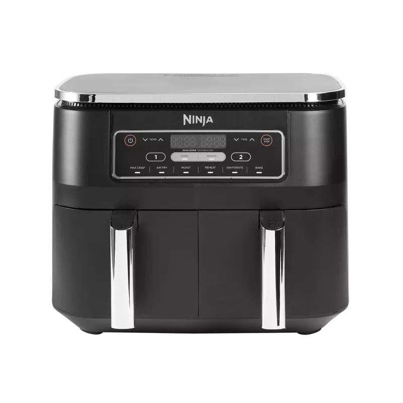 Ninja AF300 Dviguba 7,6 L Laisvai pastatoma 1690 W Karšto oro gruzdintuvė Juoda