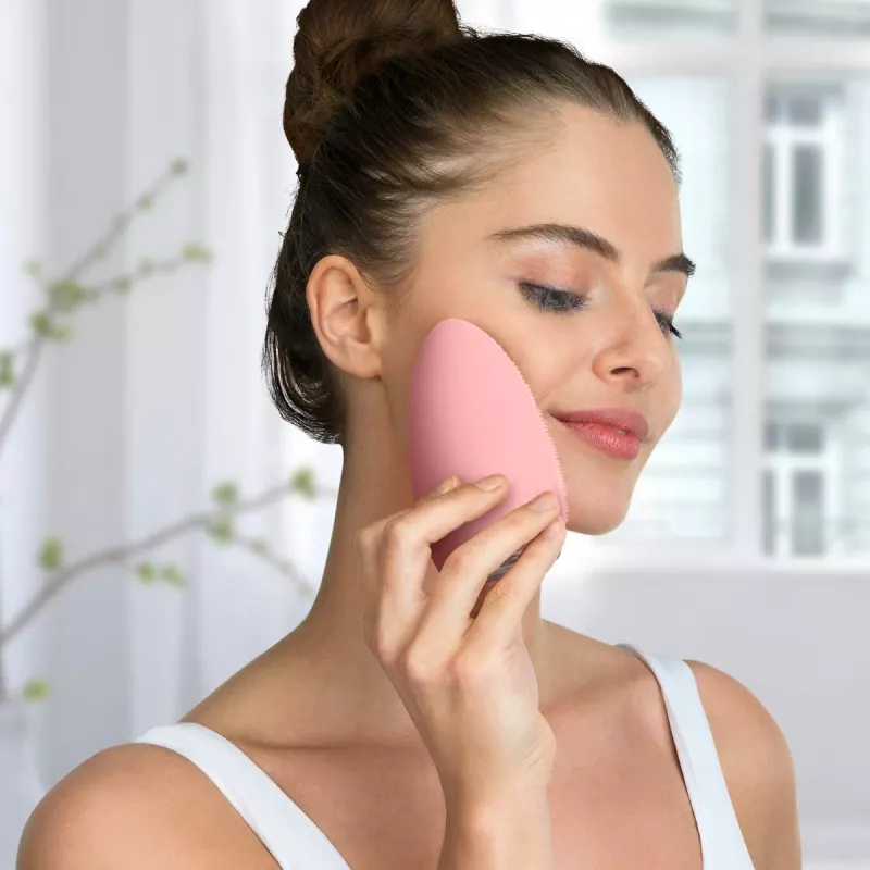 Silk'n Bright Face Pink Silikoninis Veido Valymo ir Masažo Prietaisas, USB Įkraunamas, 500 mAh