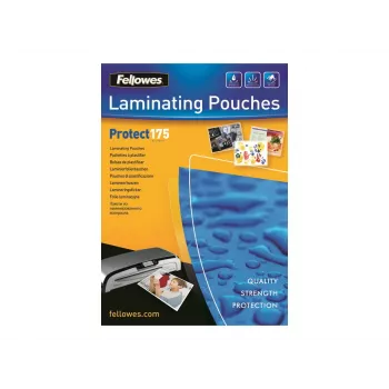 Laminavimo maišeliai blizgūs A4 175 mikronų 100 vnt. 5308703 FELLOWES