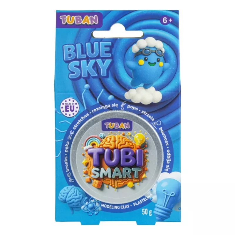 Minkštas modelinas molis TUBAN Tubi Smart – Mėlyna Dangaus, 50 g