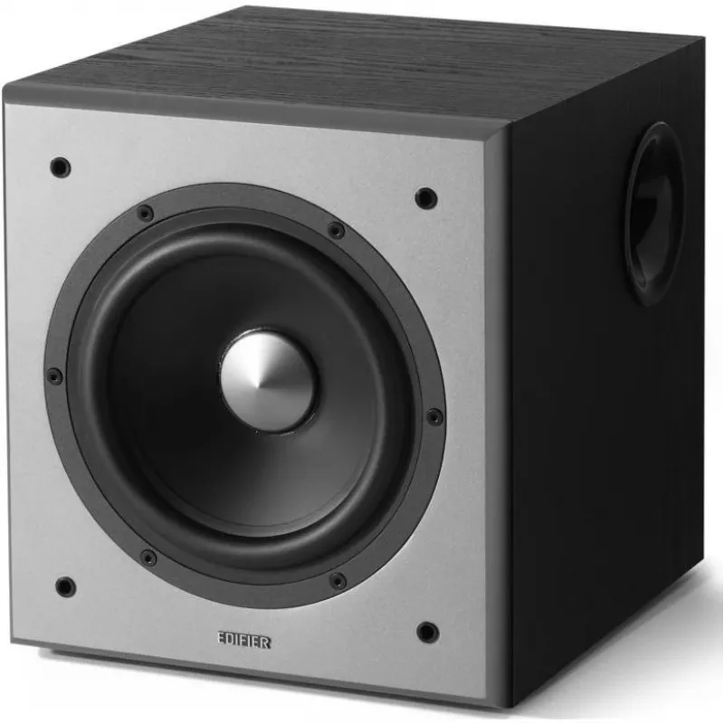 Aktyvus žemųjų dažnių garsiakalbis Edifier T5, stereo RCA įėjimas/išėjimas, juoda, 70 W (šiek tiek pažeista pakuotė)