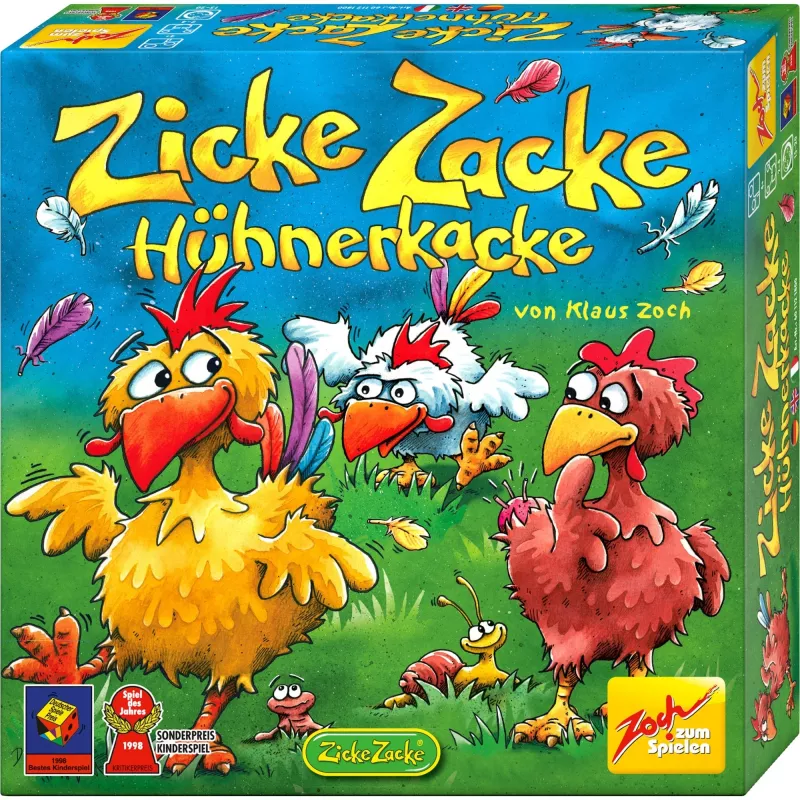 Zicke Zacke Chicken Cha Cha Cha, stalo žaidimas, Vaikų žaidimų metų 1998