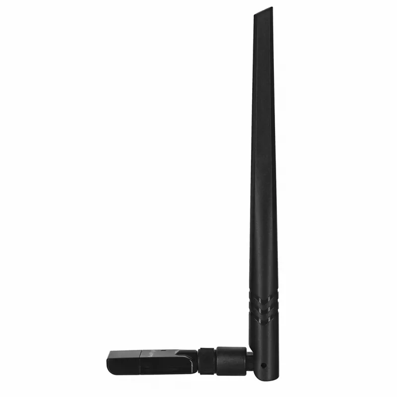 USB Wi-Fi adapteris LANBERG NC-0300-WIE, USB 2.0, dvi išorinės antenos 5 dBi, WLAN 300 Mbps, Ethernet/WLAN, juodas
