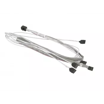 SuperMicro CBL-SAST-0591, 4x SATA į SFF-8643 kryžminis, 75cm su SB, 30AWG (CBL-SAST-0591)