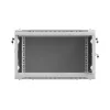 19 colių 6U 600x600 mm pilkas perforuotas sieninis stovo korpusas Lanberg WF01