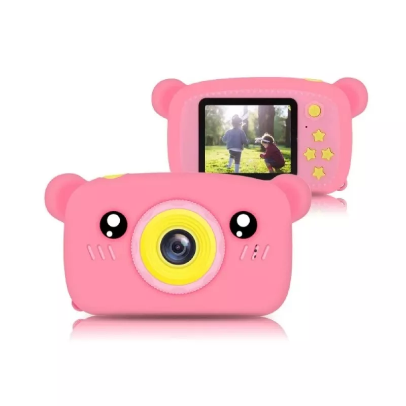 Vaikiška skaitmeninė fotokamera Extralink H25 PINK, nuo 3 metų