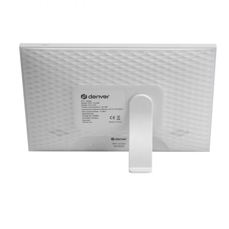 Denver PFF-1012 skaitmeninis nuotraukų rėmelis baltas 25,6 cm (10,1 inch) jutiklinis ekranas Wi-Fi