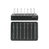 Manhattan 6 prievadų USB įkrovimo stotelė, 6x USB-A, 6x 2.4A, Smart IC, LED indikatoriai, juoda, 3 metų garantija