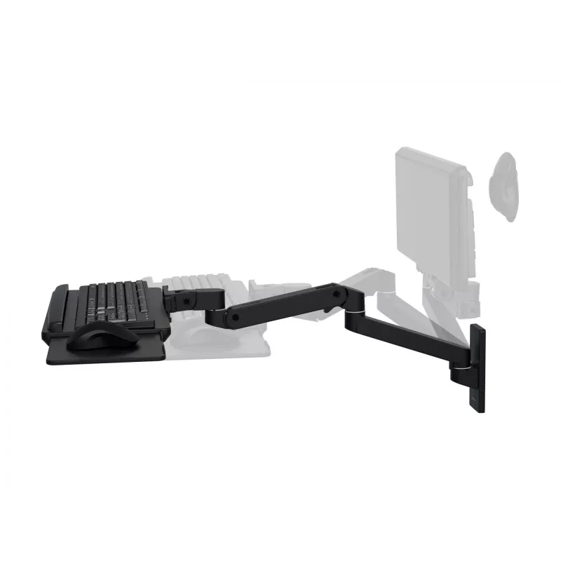 Ergotron LX Pro Wall Keyboard Arm laikiklis klaviatūrai juodas aliuminis