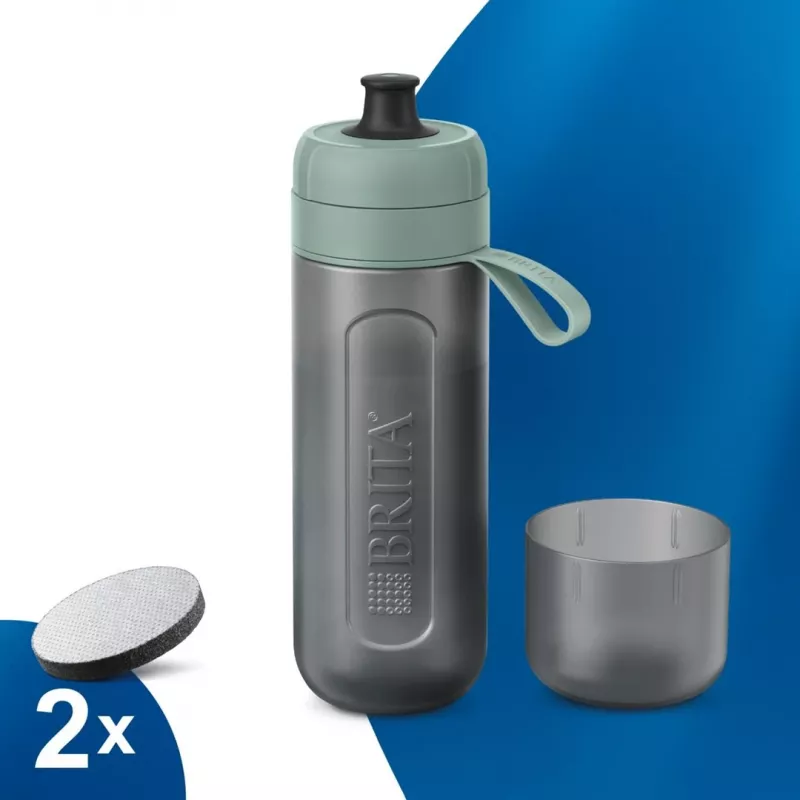 Brita Active filtravimo butelis 0,6 l Pastelinė žalia