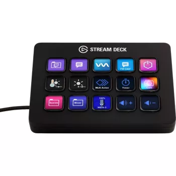 Elgato Stream Deck MK.2 15 klavišų USB užduočių valdymo pultas su klasikiniais klavišais, juodas