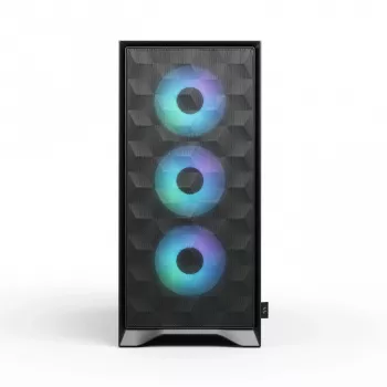 Korpusas Fractal Design Pop 2 Air Black TG RGB Midi Tower — ATX/Micro-ATX/Mini-ITX, 3x120mm priekyje, 1x120mm gale, 2.5 colio + 3.5 colio vietos