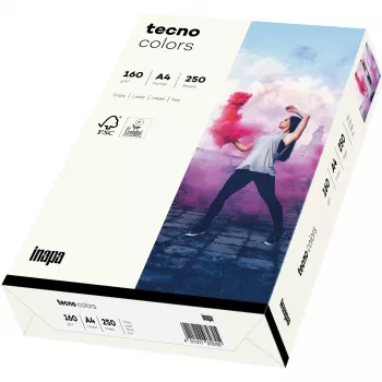 Inapa Tecno colors white A4 popierius — 250 lapų, 160 g/m²