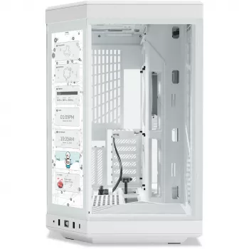 HYTE Y70 Touch Infinite, Tower-Enclosure White, 2x grūdintas stiklas