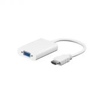 Wentronic Goobay HDMI™ į VGA adapteris, baltas, 0,1 m - HDMI™ kištukas > VGA lizdas, 3,5 mm stereo lizdas (51758)