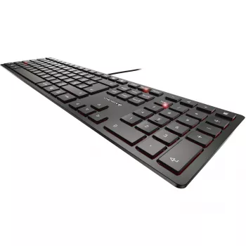 CHERRY KC 6000 Slim klaviatūra, universali USB, QWERTZ, juoda
