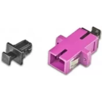 Lightwin LKUP SC-SC MM OM4 Kištukas su elektroniniu juodu jungtuku - Violetinis plastikas (LKUP SC-SC MM OM4)
