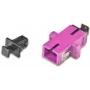 Lightwin LKUP SC-SC MM OM4 Kištukas su elektroniniu juodu jungtuku - Violetinis plastikas (LKUP SC-SC MM OM4)