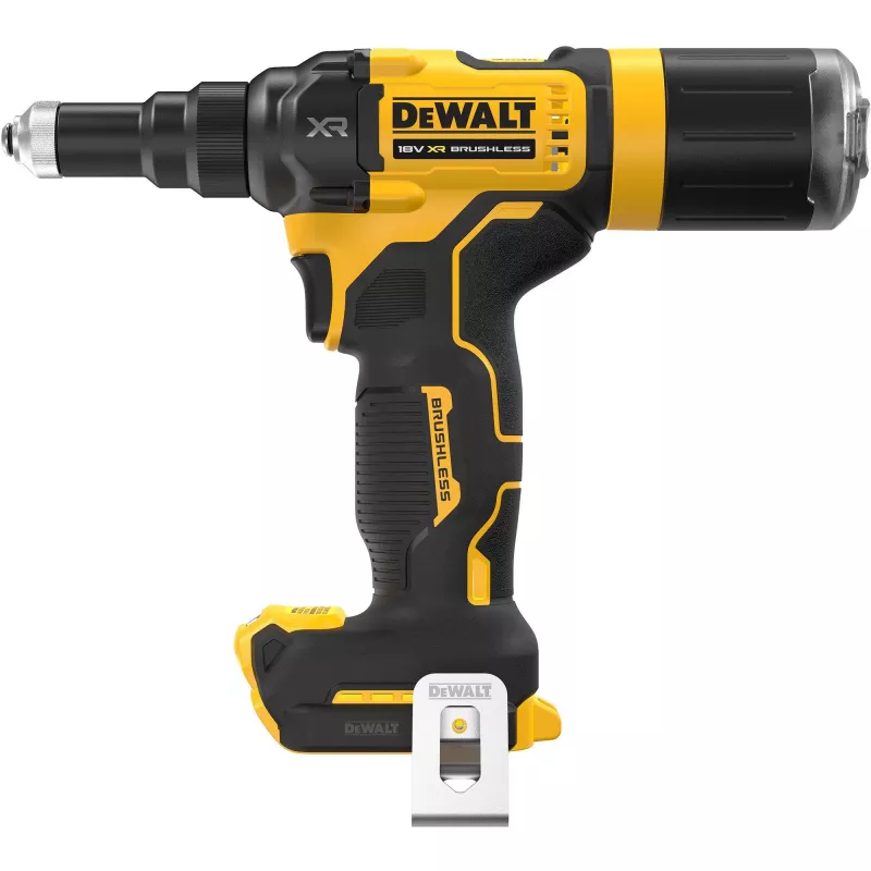 DeWALT DCF403NT-XJ akumuliatorinis kniedžių įrankis Juoda, Geltona 2,4; 3,2; 4; 4,8 mm 10000 kN