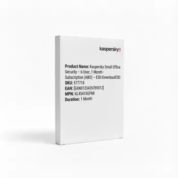 Kaspersky Small Office Security – 6 vartotojai, 1 mėnuo – Prenumerata (ABO) – ESD atsisiuntimas