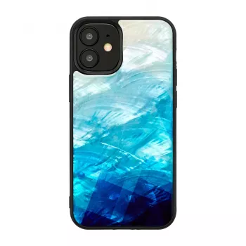 iKins apsauginis dėklas Apple iPhone 12 mini — mėlynas ežeras su juodais akcentais