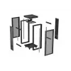 Stovo spinta LANBERG FF01-6624-23BL 24U laisvai pastatoma 19 colių 600×600 mm IP20 juoda