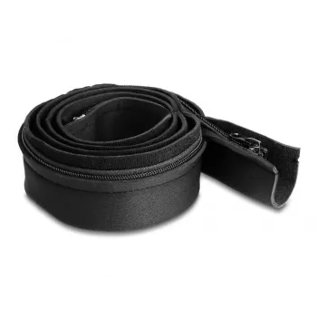 DeLOCK Neopreninis kabelių movimas su užtrauktuku 1,5 m x 100 mm juoda