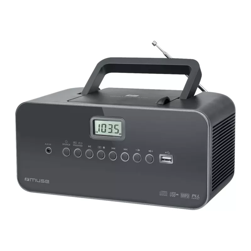 Muse M-28 DG CD grotuvas Nešiojamas CD grotuvas Juodas