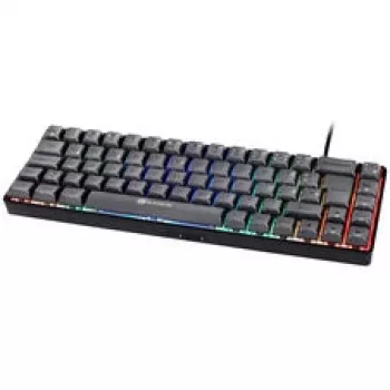 GAMIAC TKL69G SF žaidimų klaviatūra, Kailh Blue jungikliai - juoda/pilka
