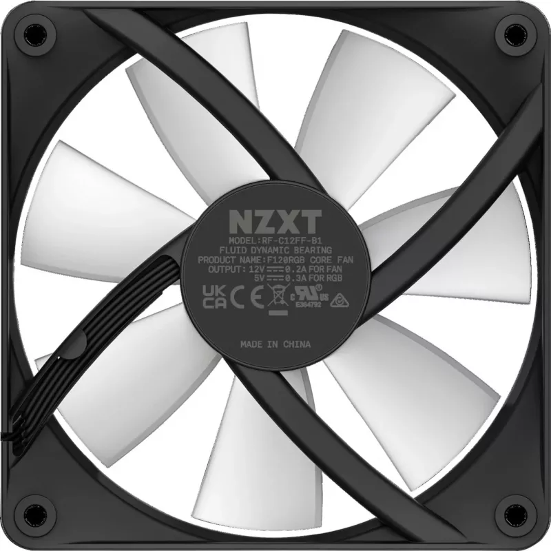 NZXT F120 RGB Core 120 mm ARGB korpuso ventiliatorius