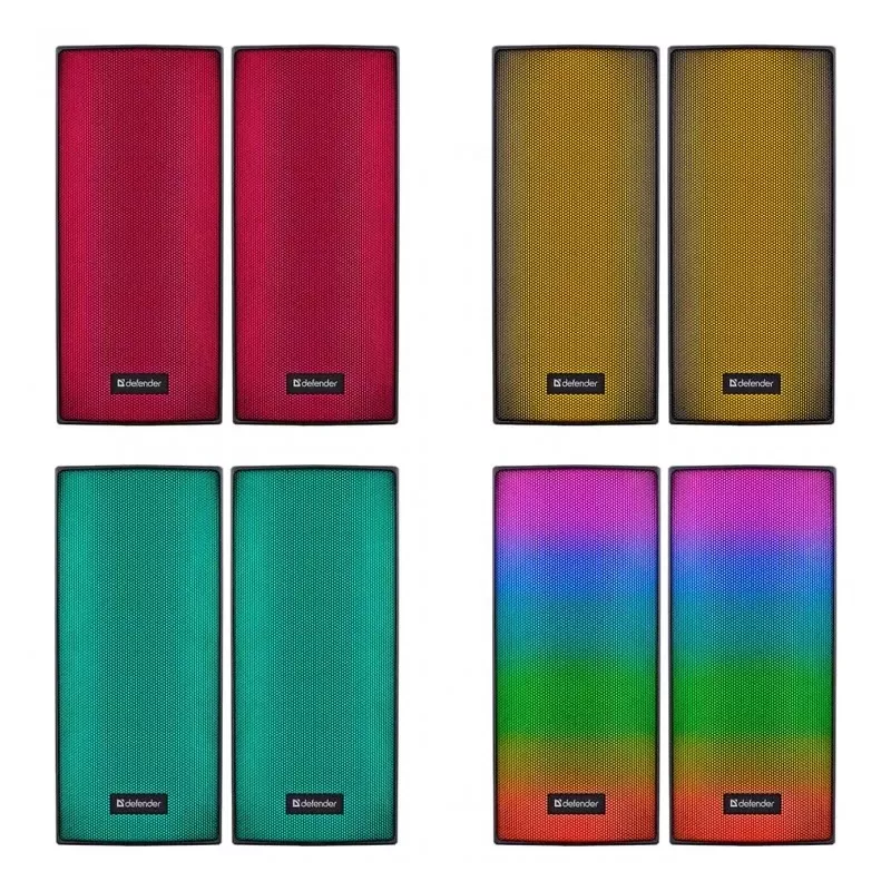 Garsiakalbiai PC Defender Spitfire 2.0 6W LED USB