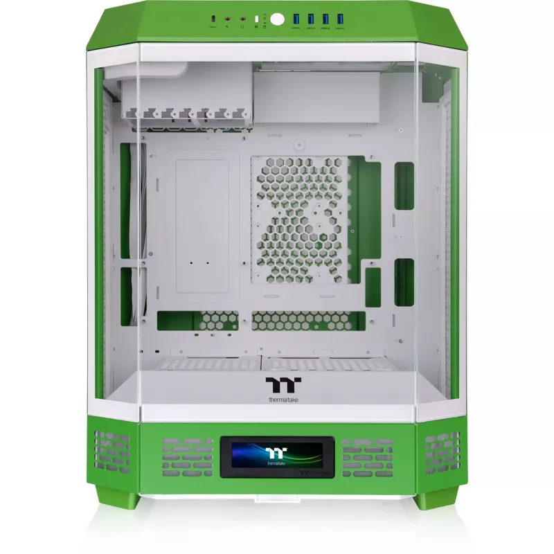 Thermaltake The Tower 600 vidutinis bokštas ATX korpusas su stiklinėmis panelėmis (Žalia/Balta)