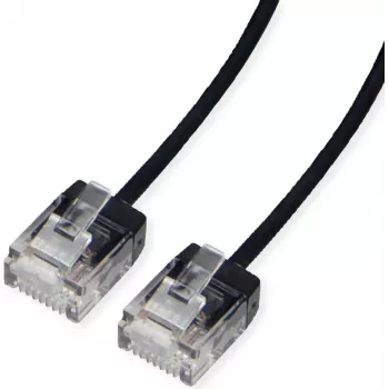 ROLINE UTP Patch Cable Cat.6A Ultra-trumpas RJ45 juodas 2m - Tinklo kabelis - CAT 6a (21.15.4462)