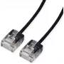 ROLINE UTP Patch Cable Cat.6A Ultra-trumpas RJ45 juodas 2m - Tinklo kabelis - CAT 6a (21.15.4462)