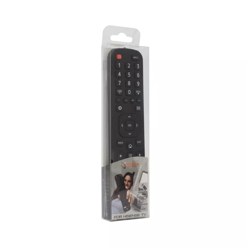 Pultelis SBOX RC-01405 suderinamas su įvairiais Hisense TV modeliais