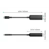 Aukey CB-A30 USB-C į Gigabit RJ45 eterneto adapteris 10/100/1000 Mbps, USB 3.0, aliuminis, LED indikatoriai