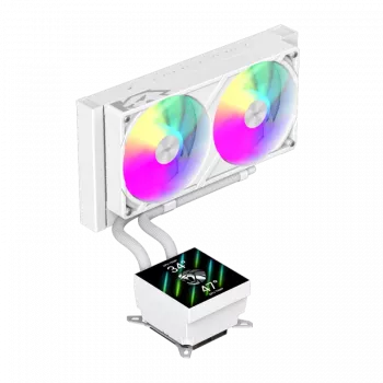 Gamemax CPU skysčio aušintuvas | GLACIER 240 LCD WH | Intel, AMD