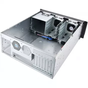 Silverstone RM400 Rack 4U pilkas, juodas