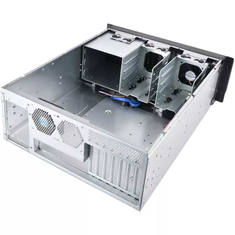 Silverstone RM400 Rack 4U pilkas, juodas