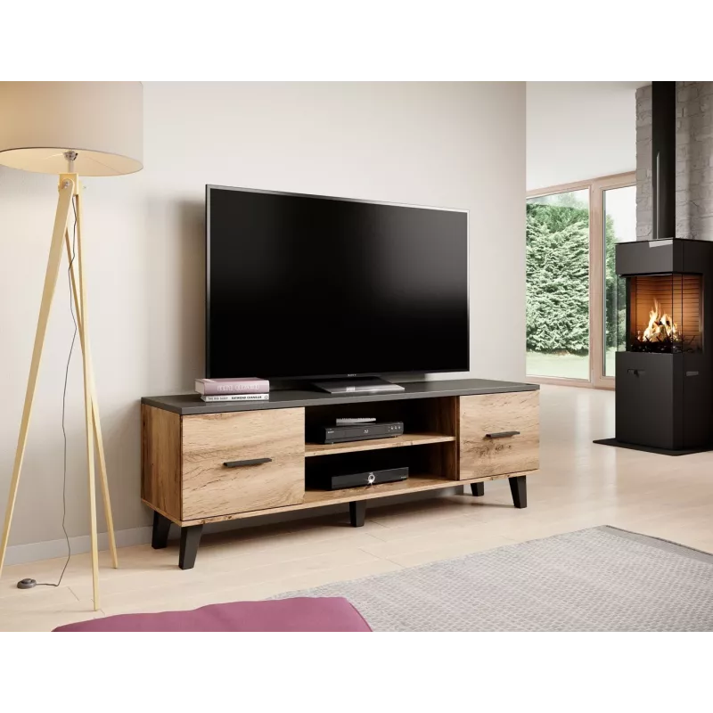 Cama TV stand LOTTA 160 2D2K wotan oak/mat Juoda