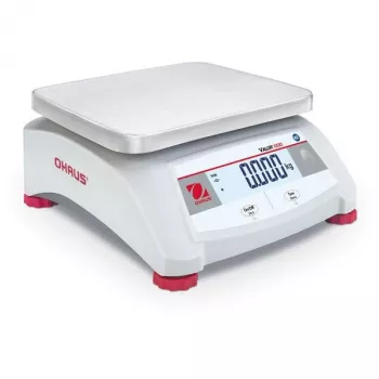 Nešiojamos elektroninės svarstyklės OHAUS Valor 1000 V12P15 EU – 15 kg, 2 g tikslumas, nerūdijančio plieno platforma